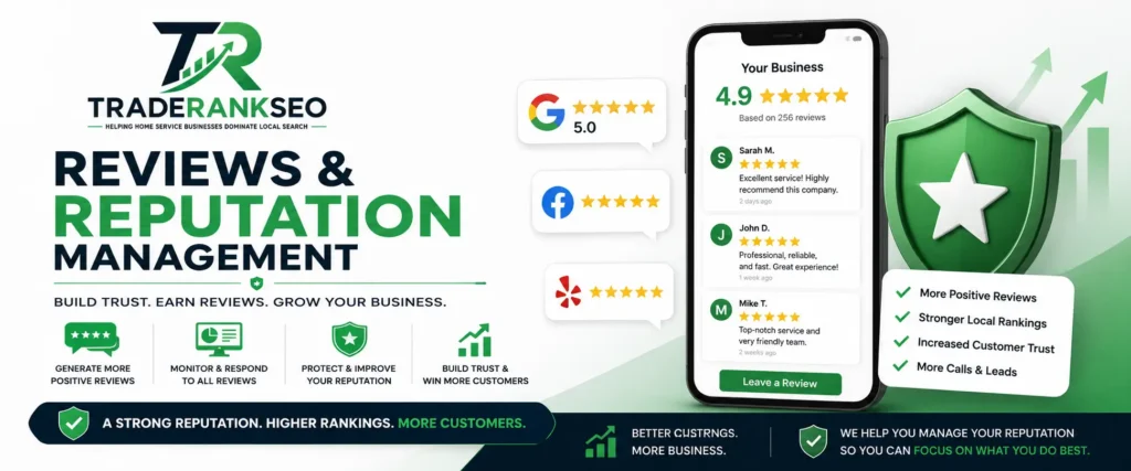 Reviews & Reputation Management  TradeRank SEO